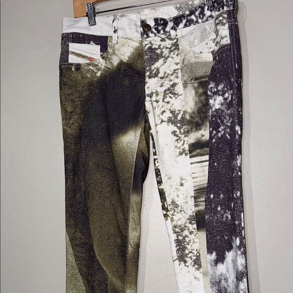 Women's Diesel Livier Super Slim Jegging Low Waist Pant Printed 31 - Picture 4 of 12